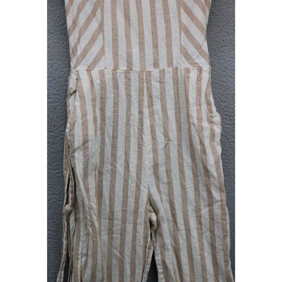 Draper James Strappy Linen Blend Jumpsuit-Size XS-Pockets - Picture 3 of 15